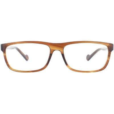 Moncler Modell ML5063 050 Dunkelbraune Rechteckige Brille - Brille Moncler Modell ML5063 050 Dunkelbraune Rechteckige Brille - Brille