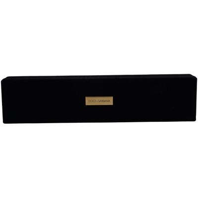 Dolce & Gabbana Elegante Samt Schmuckaufbewahrungsbox für Frauen Schwarz Einheitsgröße Dolce & Gabbana Elegante Samt Schmuckaufbewahrungsbox für Frauen Schwarz Einheitsgröße
