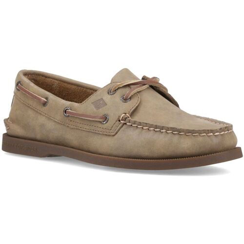 Sperry Authentische 2-Augen-Leder Bootschuhe für Herren in Tan Bräunen EU 45.5 / UK 10.5