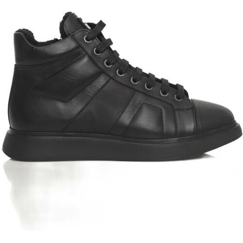 Cerruti 1881 Herren Leder High-Top Sneakers Schwarz EU 38