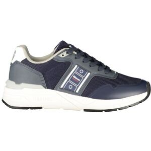 Blauer Marineblaue Freizeit-Sneaker mit Streifen Dunkelblau EU44 Blauer Marineblaue Freizeit-Sneaker mit Streifen Dunkelblau EU44
