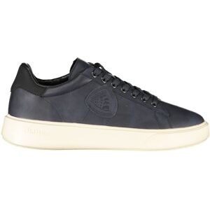 Blauer Sneaker Leder Lowtop Dunkelgrau EU45 Blauer Sneaker Leder Lowtop Dunkelgrau EU45
