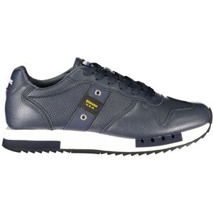 Blauer Leder Schnürsenkel Sneaker Dunkelblau EU45 Blauer Leder Schnürsenkel Sneaker Dunkelblau EU45