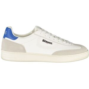 Blauer Weiße Polyurethan Herren Sneaker Weiß EU42 Blauer Weiße Polyurethan Herren Sneaker Weiß EU42