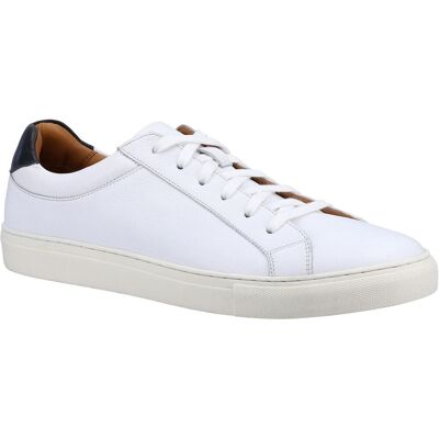 Hush Puppies Colton Leder Herren Weiß Turnschuhe Weiß EU 42 / UK 8 Hush Puppies Colton Leder Herren Weiß Turnschuhe Weiß EU 42 / UK 8