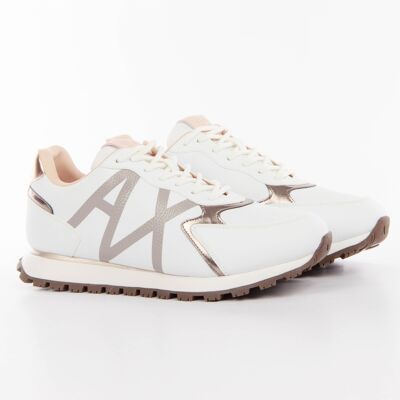 Armani Exchange Weiße Laminierte Hausschuhe - Hausschuhe Armani Exchange Weiße Laminierte Hausschuhe - Hausschuhe