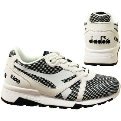 Diadora N9000 Arrowhead Schwarz Weiß - Freizeit Schnürschuhe UK 4.5 Diadora N9000 Arrowhead Schwarz Weiß - Freizeit Schnürschuhe UK 4.5
