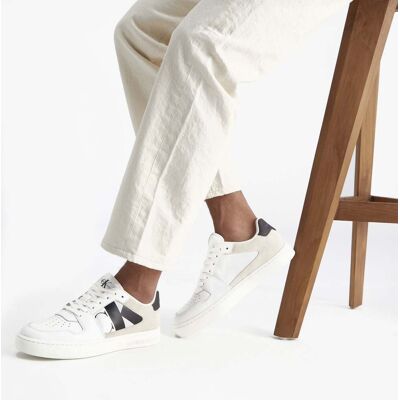 Calvin Klein Mayfair Ledersneaker - Weiß/Schwarz - Sneakers Calvin Klein Mayfair Ledersneaker - Weiß/Schwarz - Sneakers