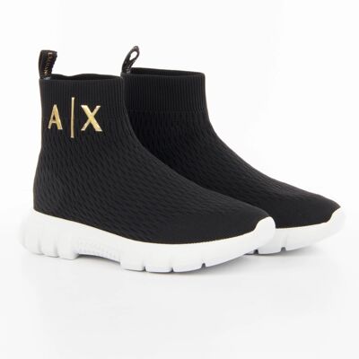 Armani Exchange Damen-Sneaker XL Extralight Schwarz 36,5 EU/IT Armani Exchange Damen-Sneaker XL Extralight Schwarz 36,5 EU/IT