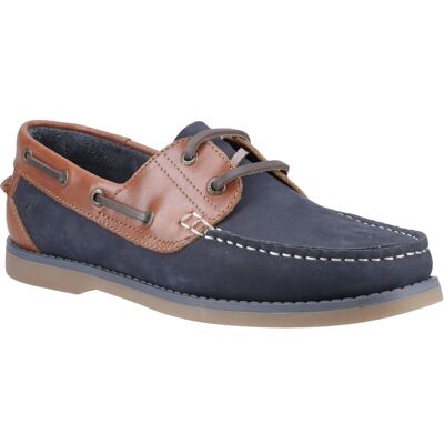 Hush Puppies Wilson Leder Herren Bootsschuhe Navy/Tan Marine EU 42 / UK 8 Hush Puppies Wilson Leder Herren Bootsschuhe Navy/Tan Marine EU 42 / UK 8