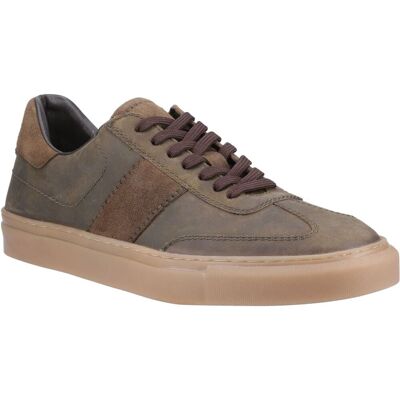 Hush Puppies Riley Herren Wildleder Turnschuhe in Khaki Khaki EU 42 / UK 8 Hush Puppies Riley Herren Wildleder Turnschuhe in Khaki Khaki EU 42 / UK 8