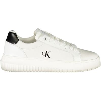 Calvin Klein Plattform Sneaker Low Top Classic Weiß US 39 Calvin Klein Plattform Sneaker Low Top Classic Weiß US 39