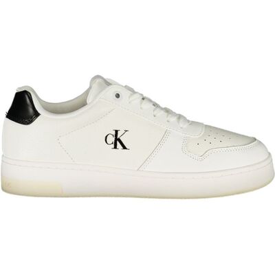 Calvin Klein Court Sneaker Lowtop Casual Weiß US 39 Calvin Klein Court Sneaker Lowtop Casual Weiß US 39