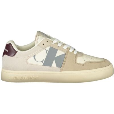 Calvin Klein Monogram Sneaker im Lowtop-Stil Elfenbein EU45 Calvin Klein Monogram Sneaker im Lowtop-Stil Elfenbein EU45