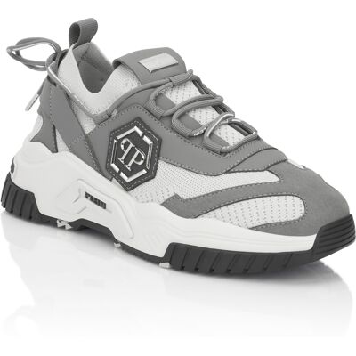 Philipp Plein Runner Sneaker Predator Grau EU45 Philipp Plein Runner Sneaker Predator Grau EU45