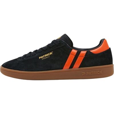 Patrick - "Monaco" Sneaker für Herren, Wildleder, Cupsohle (Schwarz/Orange) Schwarz EU 44.5 / UK 10 Patrick - "Monaco" Sneaker für Herren, Wildleder, Cupsohle (Schwarz/Orange) Schwarz EU 44.5 / UK 10