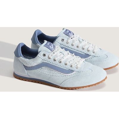 Vans Super Lowpro Wildleder Damen Blaue Sneaker Blau EU 37 / UK 4 Vans Super Lowpro Wildleder Damen Blaue Sneaker Blau EU 37 / UK 4