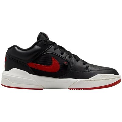 Nike - "Jordan Stadium 90" Swoosh Sneaker für Damen, Leder (Schwarz/Rot bedruckt) Schwarz EU 38 / UK 5 Nike - "Jordan Stadium 90" Swoosh Sneaker für Damen, Leder (Schwarz/Rot bedruckt) Schwarz EU 38 / UK 5