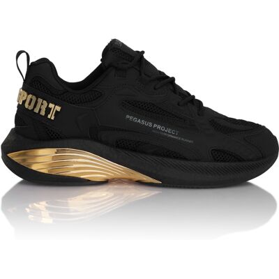Plein Sport Sneakers Pegasus Project Schwarz/Gold EU47 Plein Sport Sneakers Pegasus Project Schwarz/Gold EU47