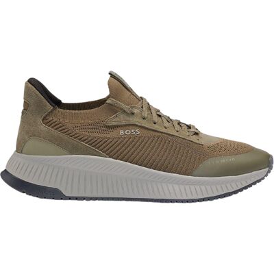 Boss - "TTNM EVO" Sneaker für Herren, Wildleder (Dunkelgrün) Grün EU 43 / UK 9 Boss - "TTNM EVO" Sneaker für Herren, Wildleder (Dunkelgrün) Grün EU 43 / UK 9