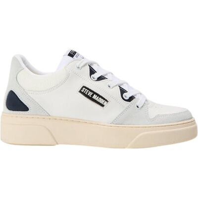 Steve Madden - "Kingpin" Schuhe für Herren, Zum Schnüren, Flach (Weiß/Marine) Weiß EU 40,5 / UK 7 Steve Madden - "Kingpin" Schuhe für Herren, Zum Schnüren, Flach (Weiß/Marine) Weiß EU 40,5 / UK 7