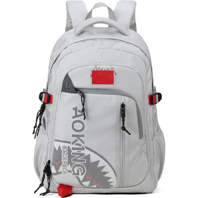 Aoking Grau Unisex Rucksack - 35x17x48 cm Aoking Grau Unisex Rucksack - 35x17x48 cm