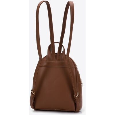 Wittchen Damenrucksack mit Kunstfellfront, braun und schwarz, Öko-Leder Braun Einheitsgröße Wittchen Damenrucksack mit Kunstfellfront, braun und schwarz, Öko-Leder Braun Einheitsgröße