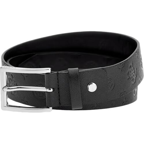 Guess Herren-Gürtel Pivoines Schwarz M