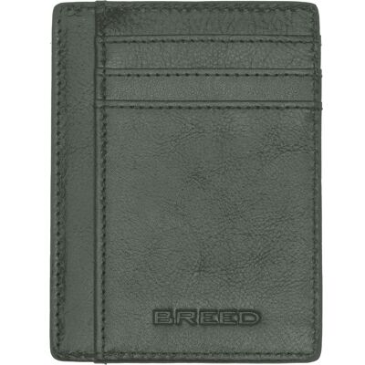 Breed Chase Echtes Leder Brieftasche mit Vorderfach Grün Einheitsgröße Breed Chase Echtes Leder Brieftasche mit Vorderfach Grün Einheitsgröße
