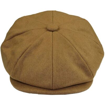 Infinity Leather Herren Peaky Blinders Newsboy 8-Panel-Mütze Bräunen L Infinity Leather Herren Peaky Blinders Newsboy 8-Panel-Mütze Bräunen L