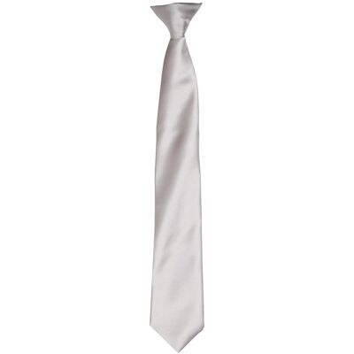 Premier - Krawatte für Herren/Damen Unisex (Silber) Silber Einheitsgröße Premier - Krawatte für Herren/Damen Unisex (Silber) Silber Einheitsgröße