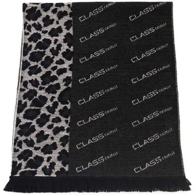 Cavalli Class Herren Schwarz Wolle Schal Schwarz Einheitsgröße Cavalli Class Herren Schwarz Wolle Schal Schwarz Einheitsgröße