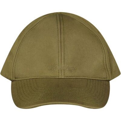 Off-White Monotone Logo Baseball Cap Grun Grün Einheitsgröße Off-White Monotone Logo Baseball Cap Grun Grün Einheitsgröße