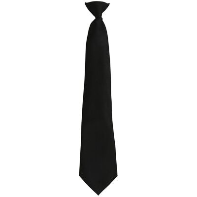 Premier - "Colours Fashion" Krawatte Zum Anklemmen für Herren/Damen Unisex (Schwarz) Schwarz Einheitsgröße Premier - "Colours Fashion" Krawatte Zum Anklemmen für Herren/Damen Unisex (Schwarz) Schwarz Einheitsgröße