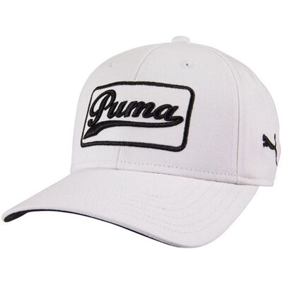 Puma Graphic Logo White Verstellbare Herren -Greenkeeper -Kappe 908356 05 Weiß Einheitsgröße Puma Graphic Logo White Verstellbare Herren -Greenkeeper -Kappe 908356 05 Weiß Einheitsgröße