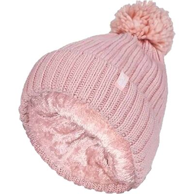 Heat Holders Ladies Ribbed Cuffed Thermal isoliert Winter Pom Pom Bommelmütze Koralle Einheitsgröße Heat Holders Ladies Ribbed Cuffed Thermal isoliert Winter Pom Pom Bommelmütze Koralle Einheitsgröße