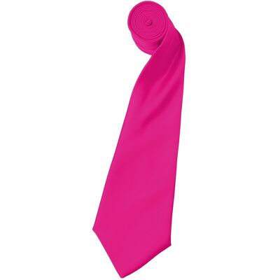 Premier Mens Plain Satin Krawatte (schmale Klinge) (2er-Pack) (Fuchsia) Fuchsie Einheitsgröße Premier Mens Plain Satin Krawatte (schmale Klinge) (2er-Pack) (Fuchsia) Fuchsie Einheitsgröße