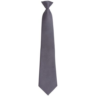 Premier - "Colours Fashion" Krawatte Zum Anklemmen für Herren/Damen Unisex (Grau) Grau Einheitsgröße Premier - "Colours Fashion" Krawatte Zum Anklemmen für Herren/Damen Unisex (Grau) Grau Einheitsgröße