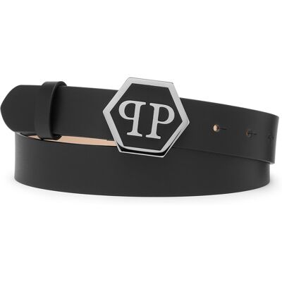 Philipp Plein Gürtel Hexagon Schwarz 75cm Philipp Plein Gürtel Hexagon Schwarz 75cm