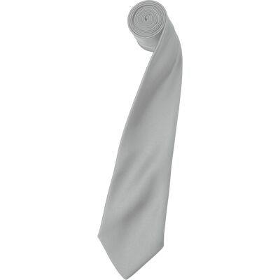 Premier Mens Plain Satin Krawatte (schmale Klinge) (2er-Pack) (Silbergrau) Grau Einheitsgröße Premier Mens Plain Satin Krawatte (schmale Klinge) (2er-Pack) (Silbergrau) Grau Einheitsgröße