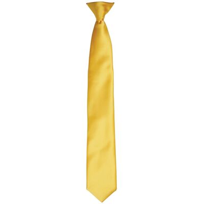 Premier Colours Herren Satin Clip Krawatte (Sonnenblume) Gelb Einheitsgröße Premier Colours Herren Satin Clip Krawatte (Sonnenblume) Gelb Einheitsgröße