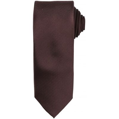 Premier Mens Micro Waffle Formal Work Krawatte (Braun) Braun Einheitsgröße Premier Mens Micro Waffle Formal Work Krawatte (Braun) Braun Einheitsgröße