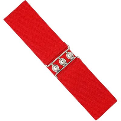 Enzo Elastischer Gürtel für Damen Rot S Enzo Elastischer Gürtel für Damen Rot S
