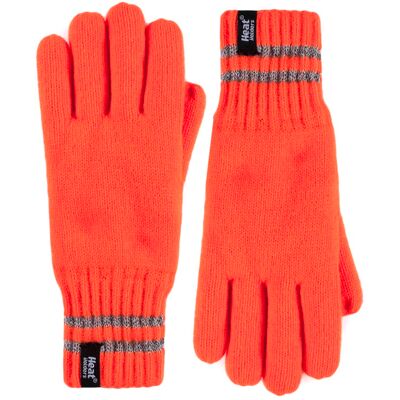 Heat Holders - Reflektierende Outdoor-Thermo-Strickhandschuhe für Herren Orange L/XL Heat Holders - Reflektierende Outdoor-Thermo-Strickhandschuhe für Herren Orange L/XL