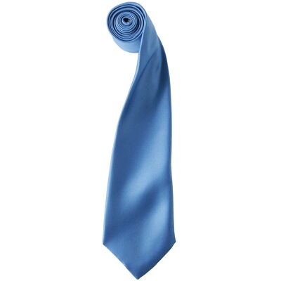 Premier - "Colours" Krawatte für Herren/Damen Unisex (Mittelblau) Blau Einheitsgröße Premier - "Colours" Krawatte für Herren/Damen Unisex (Mittelblau) Blau Einheitsgröße