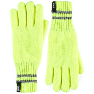 Heat Holders - Reflektierende Outdoor-Thermo-Strickhandschuhe für Herren Gelb L/XL Heat Holders - Reflektierende Outdoor-Thermo-Strickhandschuhe für Herren Gelb L/XL