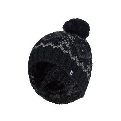 Heat Holders Herren Fleece gefüttert Thermal Winter Warm Beanie Bommelmütze mit Pom Pom Schwarz Einheitsgröße Heat Holders Herren Fleece gefüttert Thermal Winter Warm Beanie Bommelmütze mit Pom Pom Schwarz Einheitsgröße