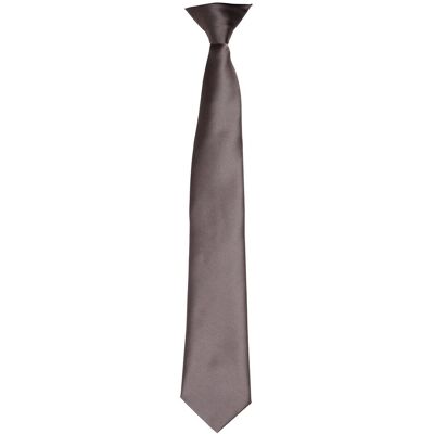Premier - Krawatte für Herren/Damen Unisex (Dunkelgrau) Grau Einheitsgröße Premier - Krawatte für Herren/Damen Unisex (Dunkelgrau) Grau Einheitsgröße