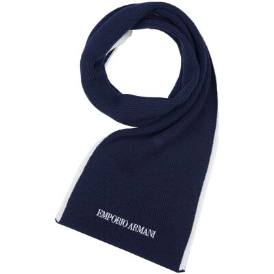 Emporio Armani-Schal Blau Einheitsgröße Emporio Armani-Schal Blau Einheitsgröße