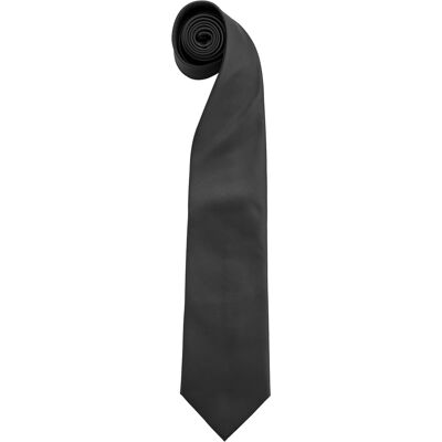 Premier Herren Krawatte Colours, unifarben (Schwarz) Schwarz Einheitsgröße Premier Herren Krawatte Colours, unifarben (Schwarz) Schwarz Einheitsgröße